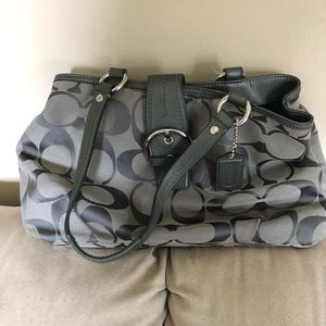 Coach signature bag, grey